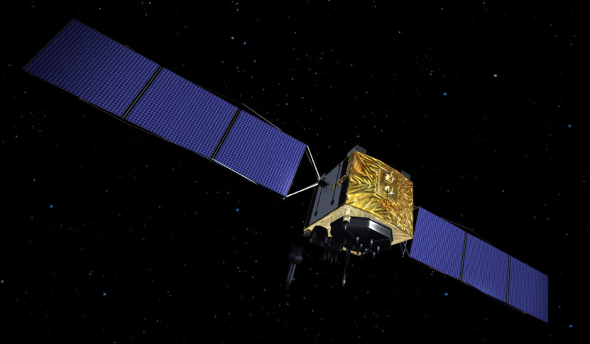 Artist impression of GPS satellite in space